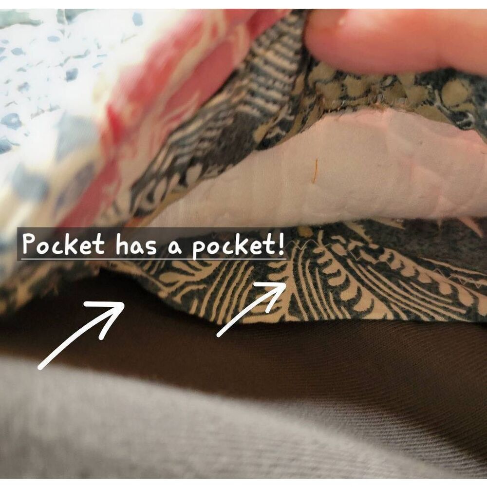 Hoodie Reworked upcycled repurposed plus size quilted pocket - Picture 3 of 9